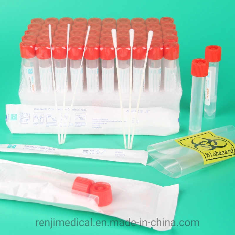 10ml PP Medical Disposable Inactivated Virus Sampling Tube for Virus Test Kit