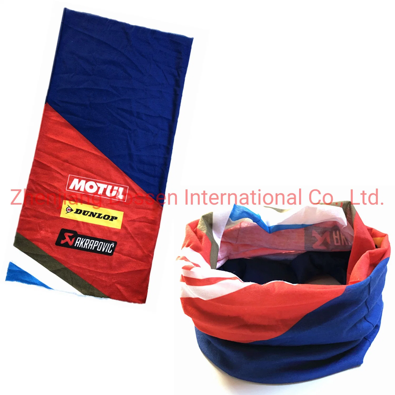 OEM Customized Logo Design Printed 25*50cm Polyester Neck Warmer Tube Multifunctional Headgear