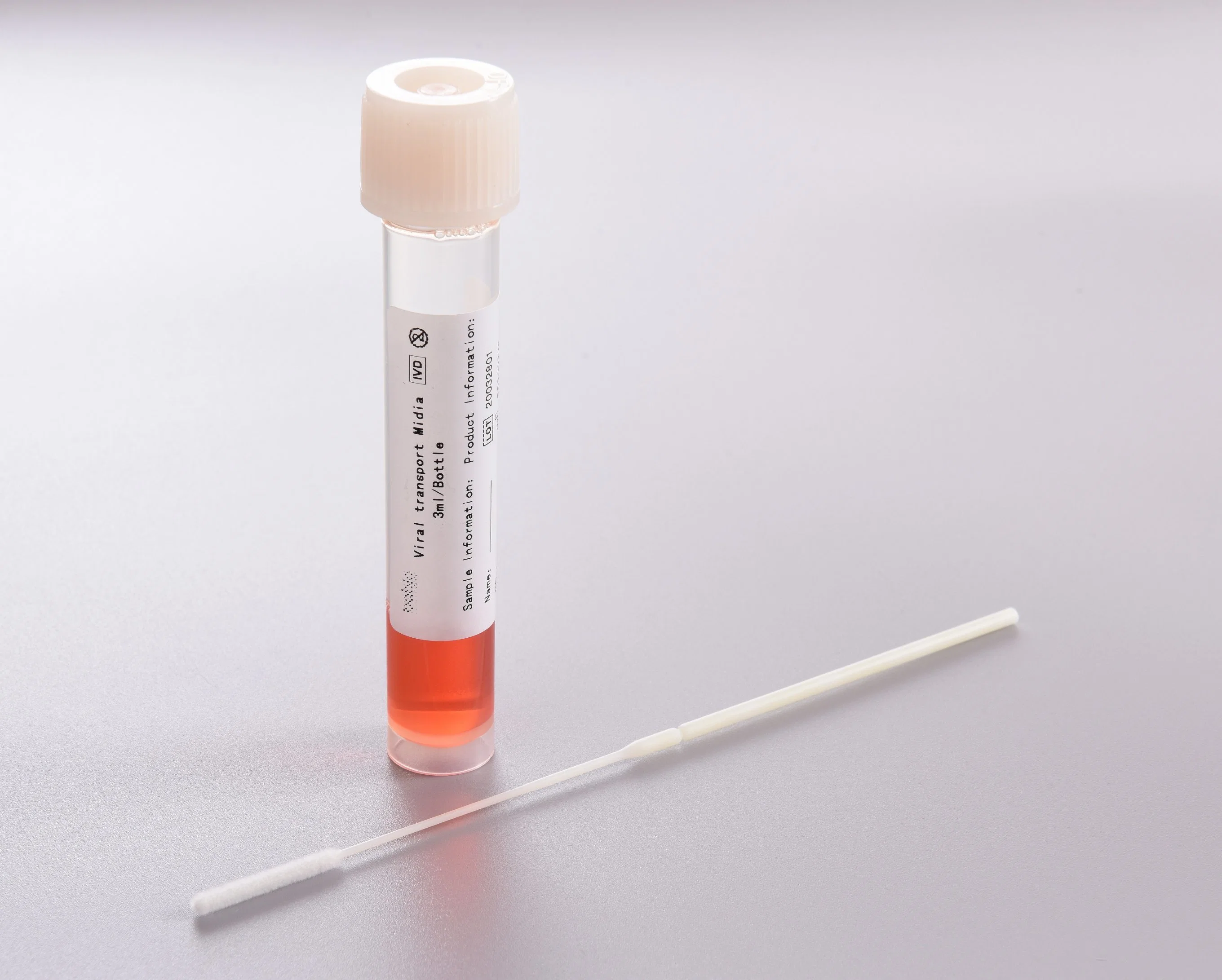 Tube with Np Flexible Swab Sample Collection Transport