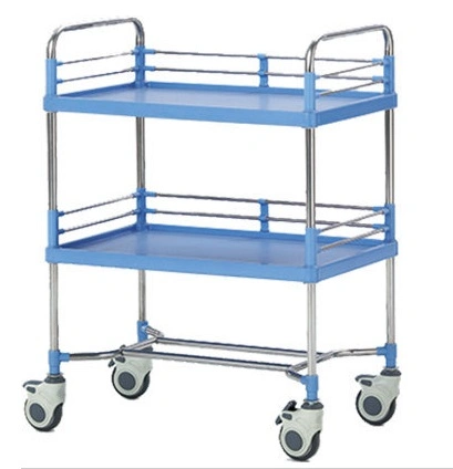 Hf-47 Venta caliente Mobile dos tipos de tamaños aparato Trolley con dos capas, equipo de Hospital