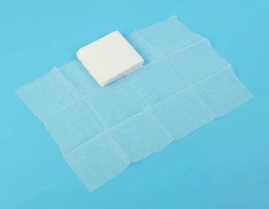 OEM Disposable Absorbent 100% Cotton Compressed Absorb Fluids Gauze Roll for Hospital Cut Edge