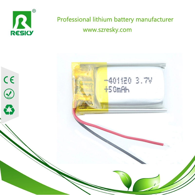 3.7V Rechargeable Lithium Polymer Battery 401430 for Bluetooth Headset