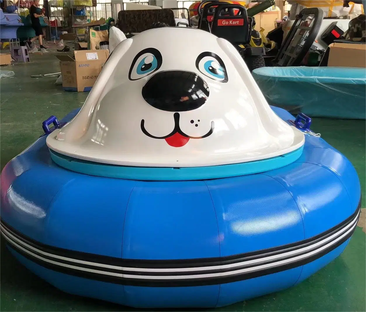 Best Selling PVC Kids Inflatable Bumper Boat with Electric Motor Lake