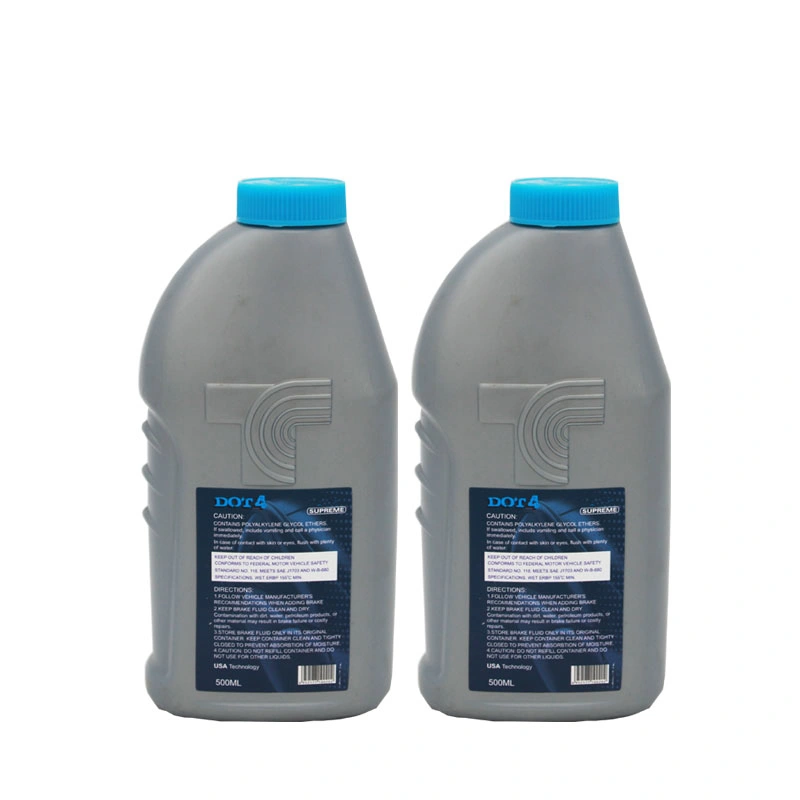 Gafle 500ml DOT3 DOT4 de l'automobile de l'huile synthétique Lubraicant de liquide de frein