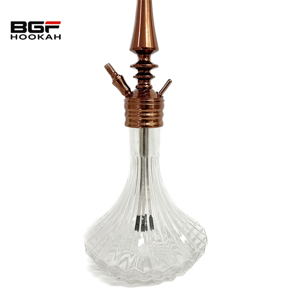 Simple Design 59cm Rose Gold One Hose Shisha Narguile Smoking Set Hookah