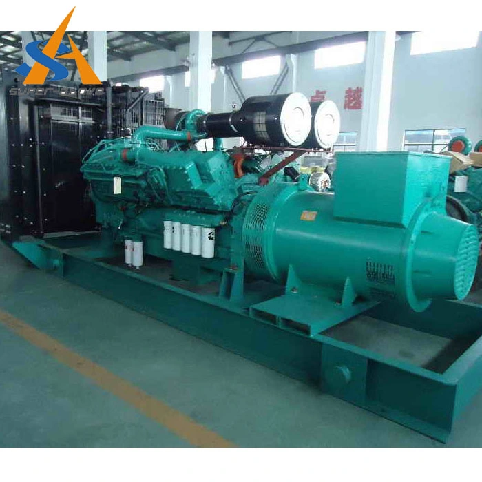Shanghai Super-Above 800kVA Generator with Famous Brand Diesel Engine, 600-800kw Diesel Generator