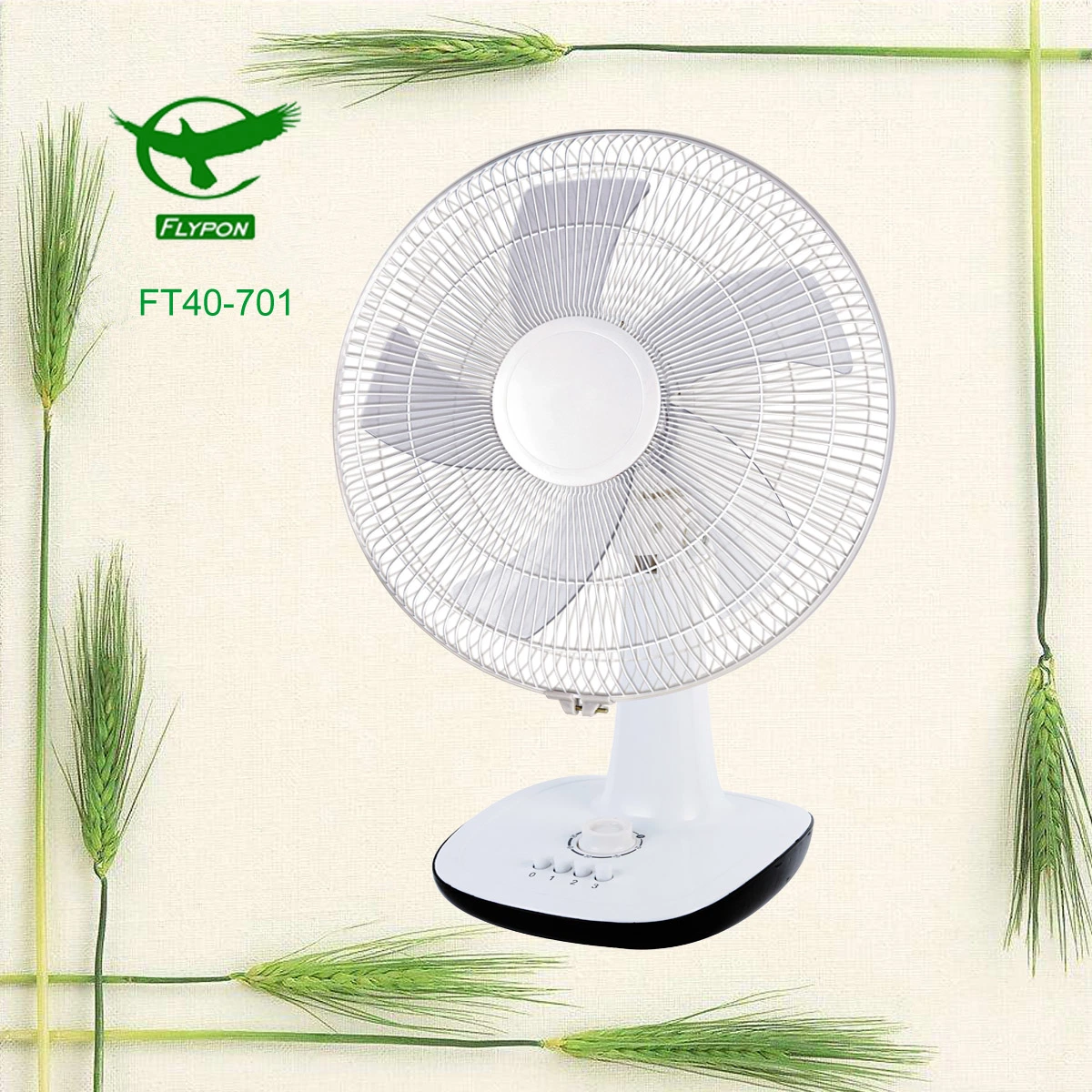 3 PP Blades 16inch Table/Desk Fan with Cooler Wind