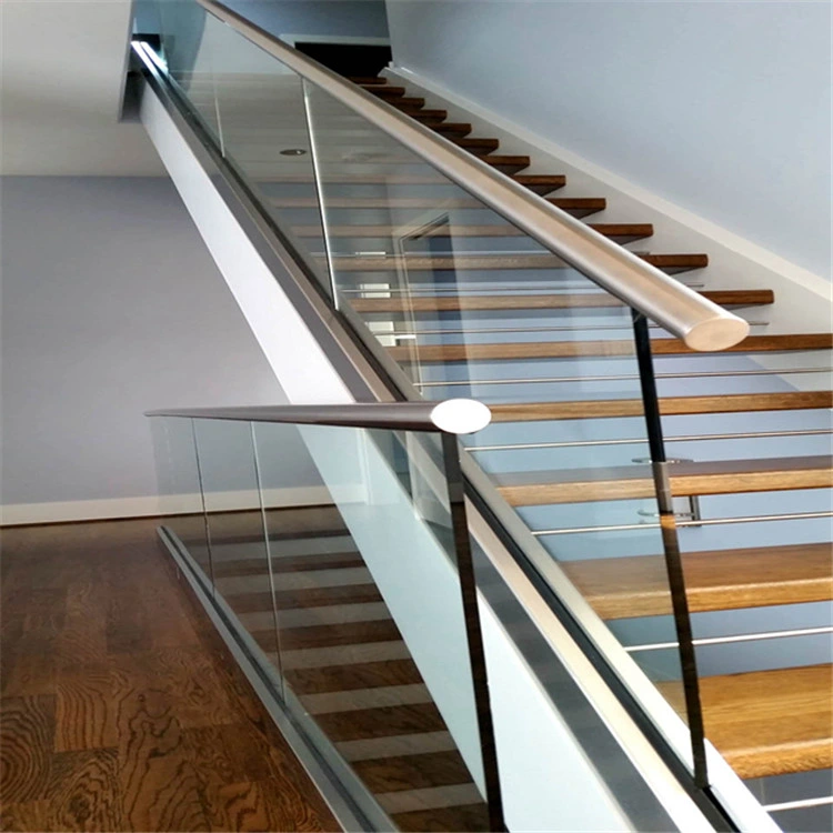 Modern Indoor Framless Glass Railing for Staircase