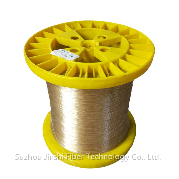 0.10mm-1.0mm Golden Color PPS/Peek Monofilament Yarn for Braided Sleeving