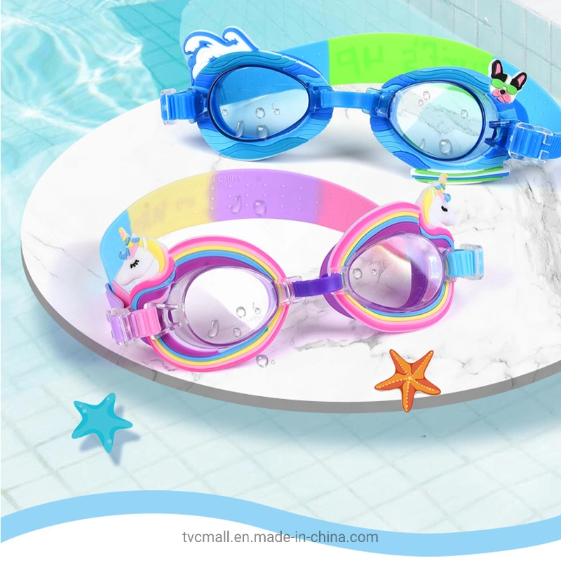 Enfants lunettes de natation verres anti-buée verre transparent pour enfants