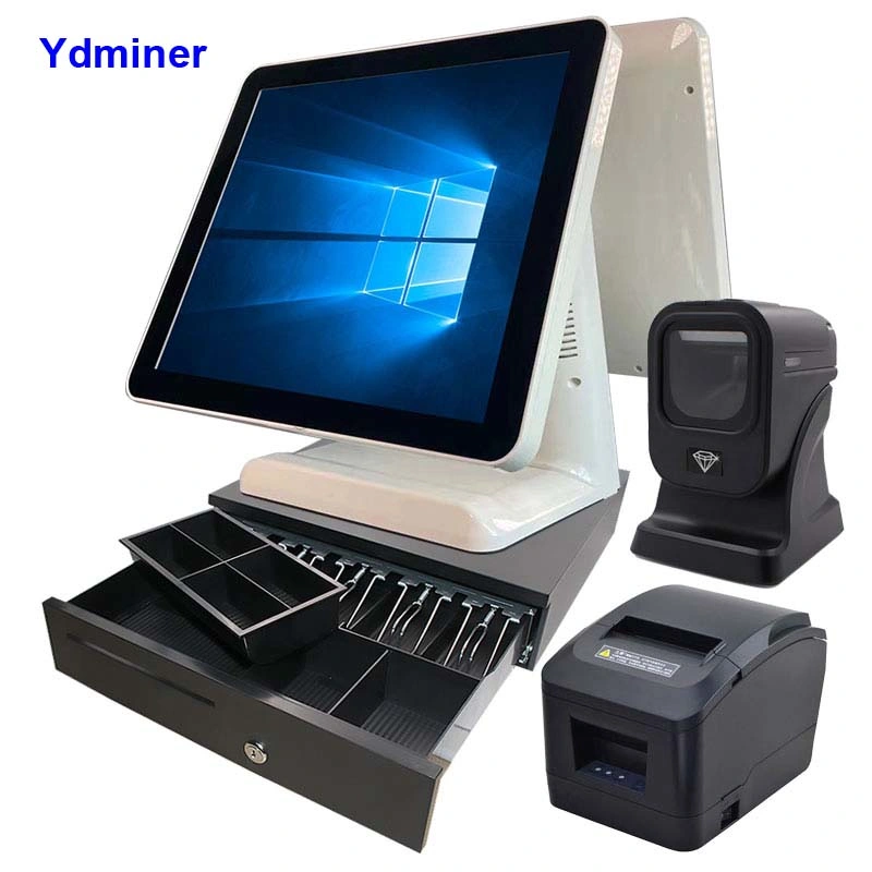 17'' Touch POS Terminal System Smart Dual Screen Cash Register Cashier Register Machine