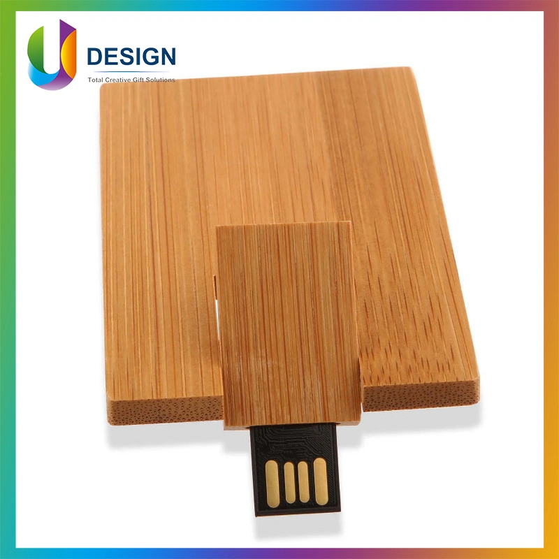 Wooden Card Promotion Full Logo impresión USB Flash Drive Business Regalo USB Pen Drive/USB Stick/USB Drive/USB Disk/USB Flash Disk