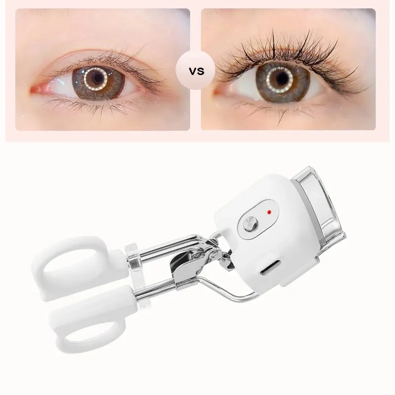 Private Label New Mini Rechargeable Electric Intelligent Heating Portable Heated Eyelash Curler