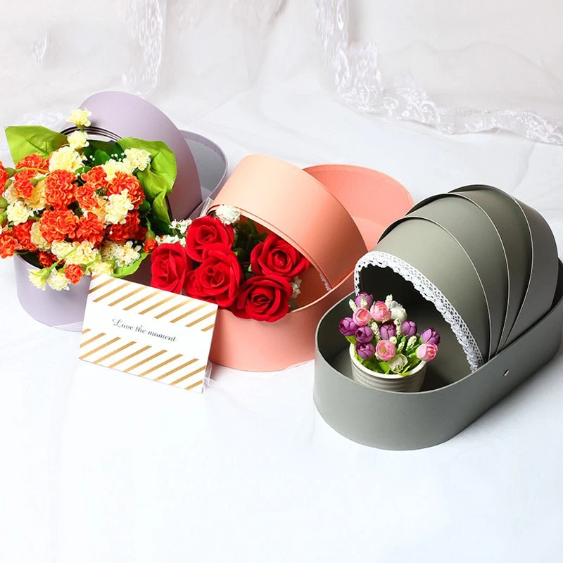 Coffret et boîte spécialisés taille Bespoke logo Panier de fleurs cadeau Boîte