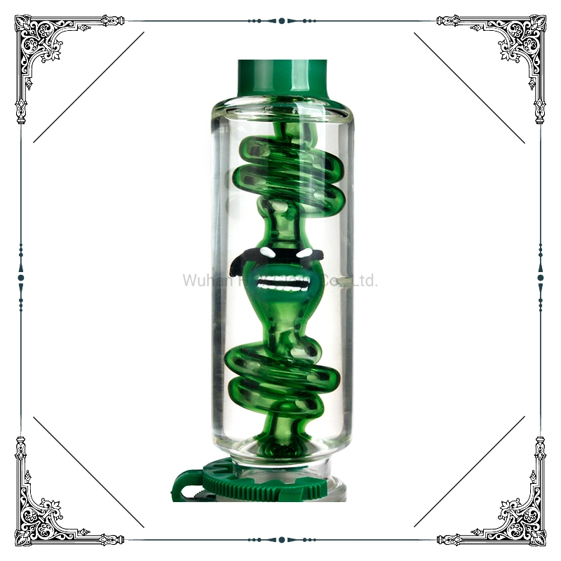 Phoenix Star 18 Zoll Becher Sweet Puff Pipe Freezable Spule Kunst Design Inside Glas Rauchen Wasserpfeifen Fabrik Preis