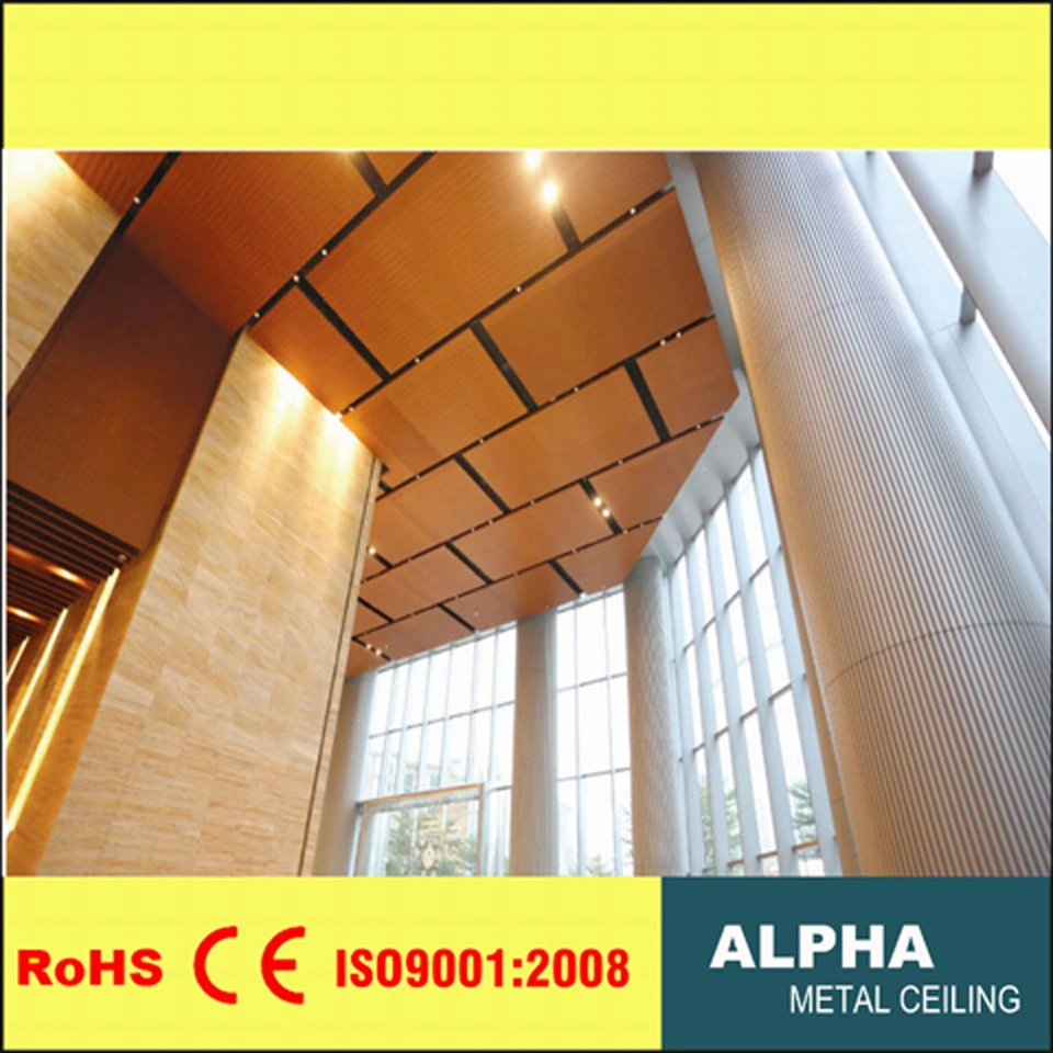 Metal Suspended False Tile Glass Fiber Wool Aluminum Composite Ceiling