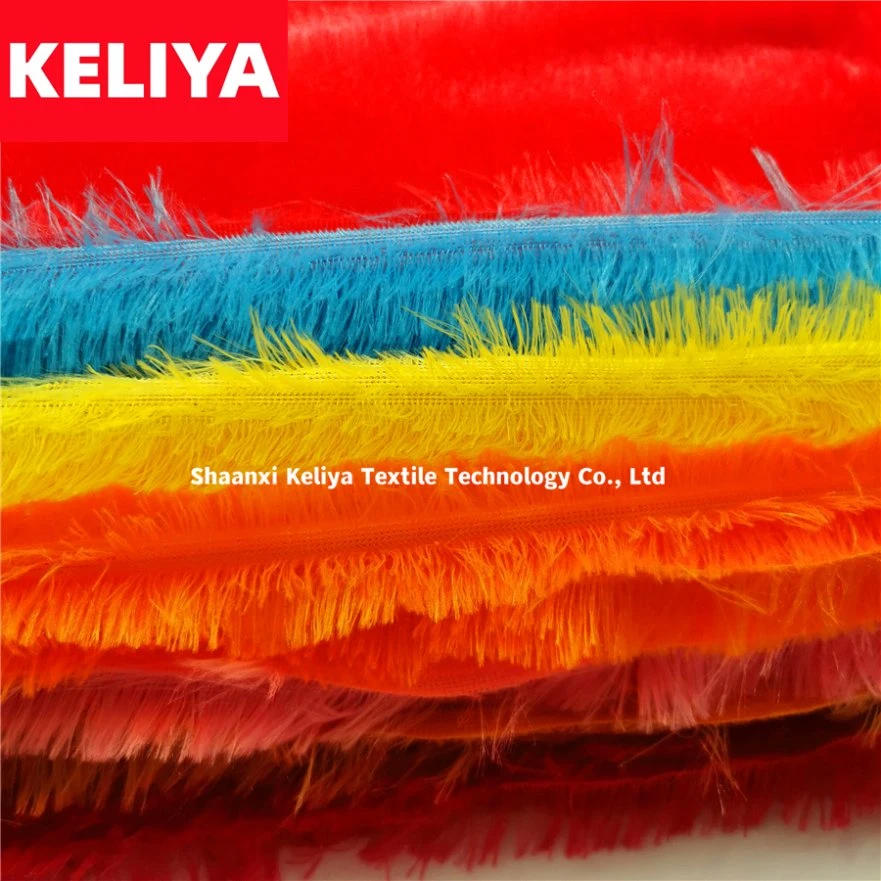 100% Polyester Velvet 20mm PV Plush Long Pile Fabric with Good Quality for Dog/Cat Bed