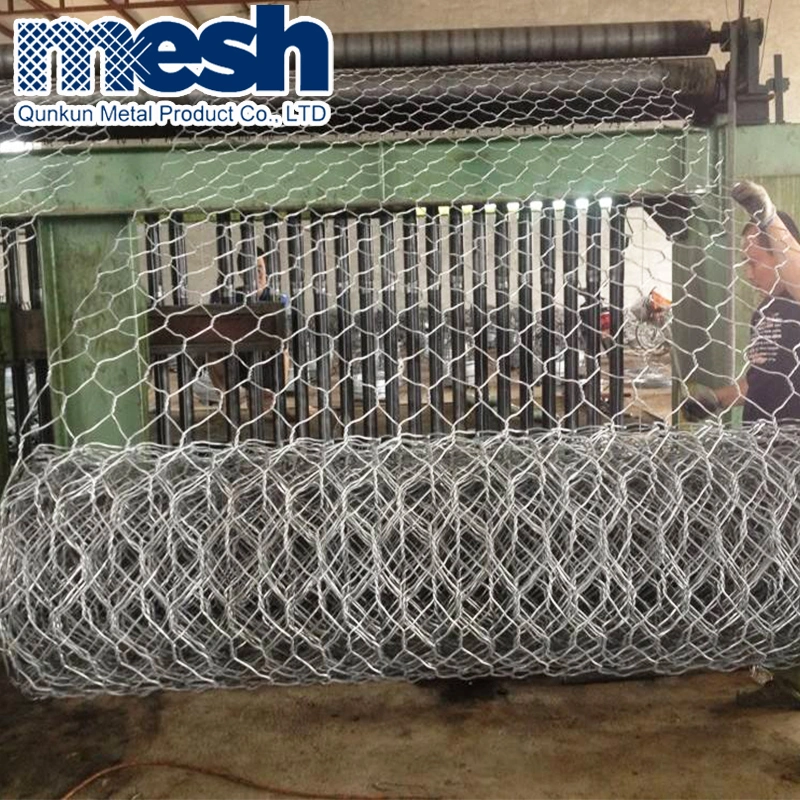 Hexagonal de acero galvanizado recubierto de PVC Gabion Box fabricante de China