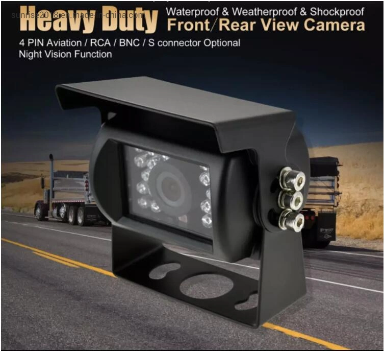 7pulgadas Quad Split/Monitor HD con cámara de visión trasera para remolque de Tractor Camión Autobús