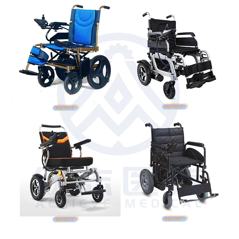 Medical Products Aluminium Lithium Battery Folding Lightweight Motorized Electric Power Wheelchair