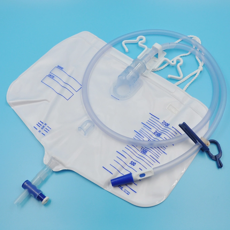 CE Certificated 2000ml 2500ml 4000ml 5000ml 10000ml Luxury Close System Disposable Urine Drainage Bags Urinary Collection Bags