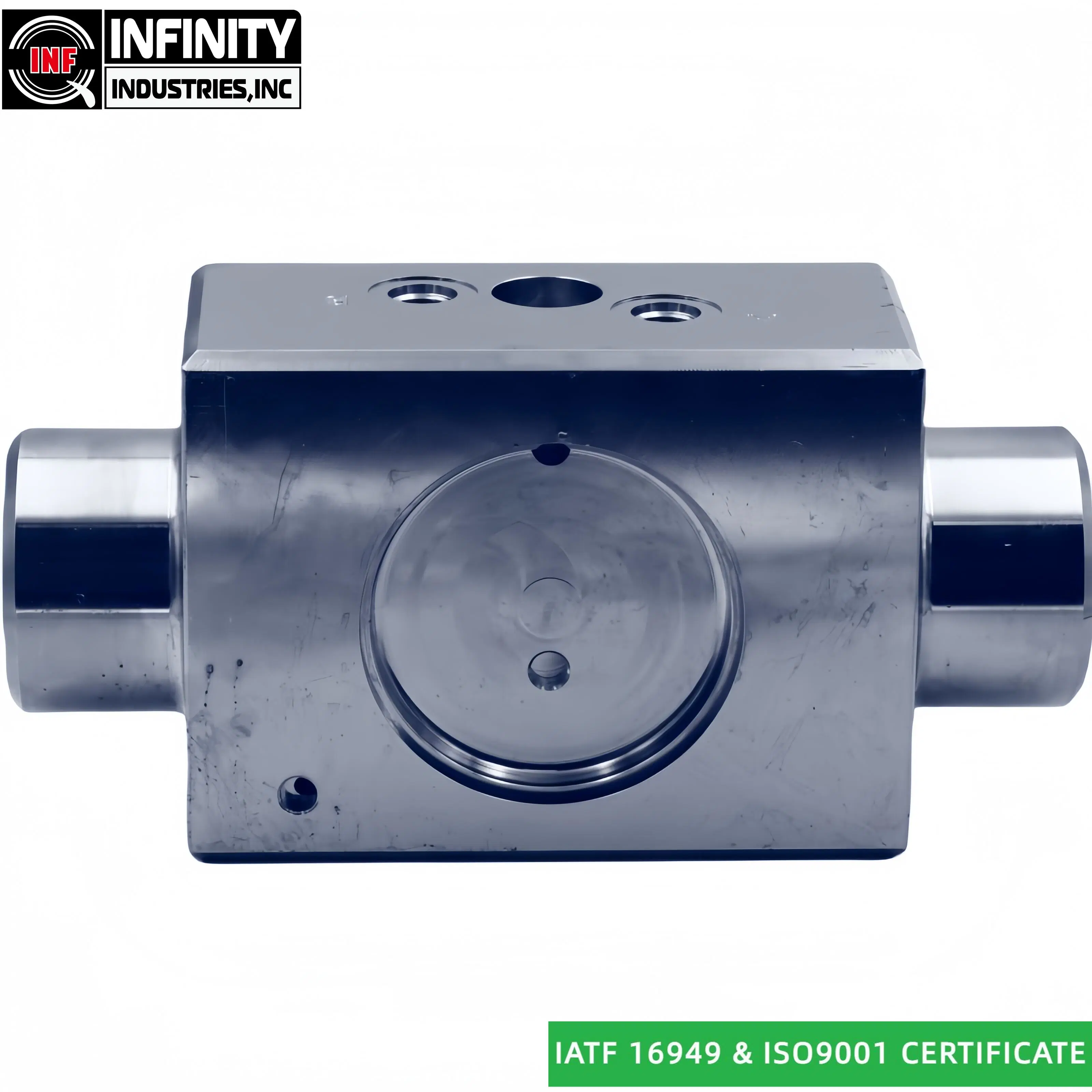 Pièce de fraisage CNC pour vérins hydrauliques tels que l'extrémité du vérin Et les soupapes