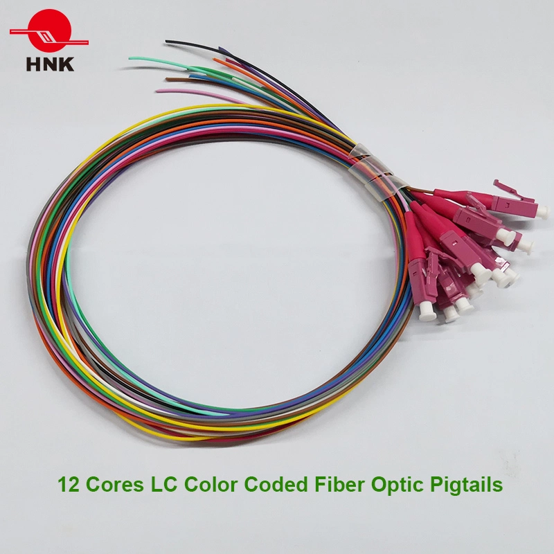 12 Fibers LC Fiber Optic Pigtail