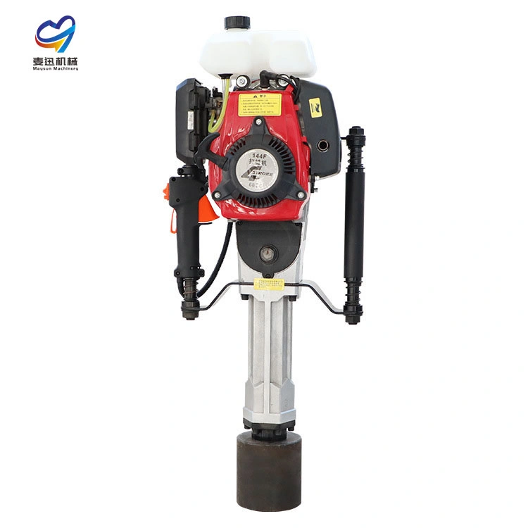 2023 New Hot Sale 55 mm 75 mm 100 mm 150 mm Pile Driver Handheld Gasoline Powered Pile Driver