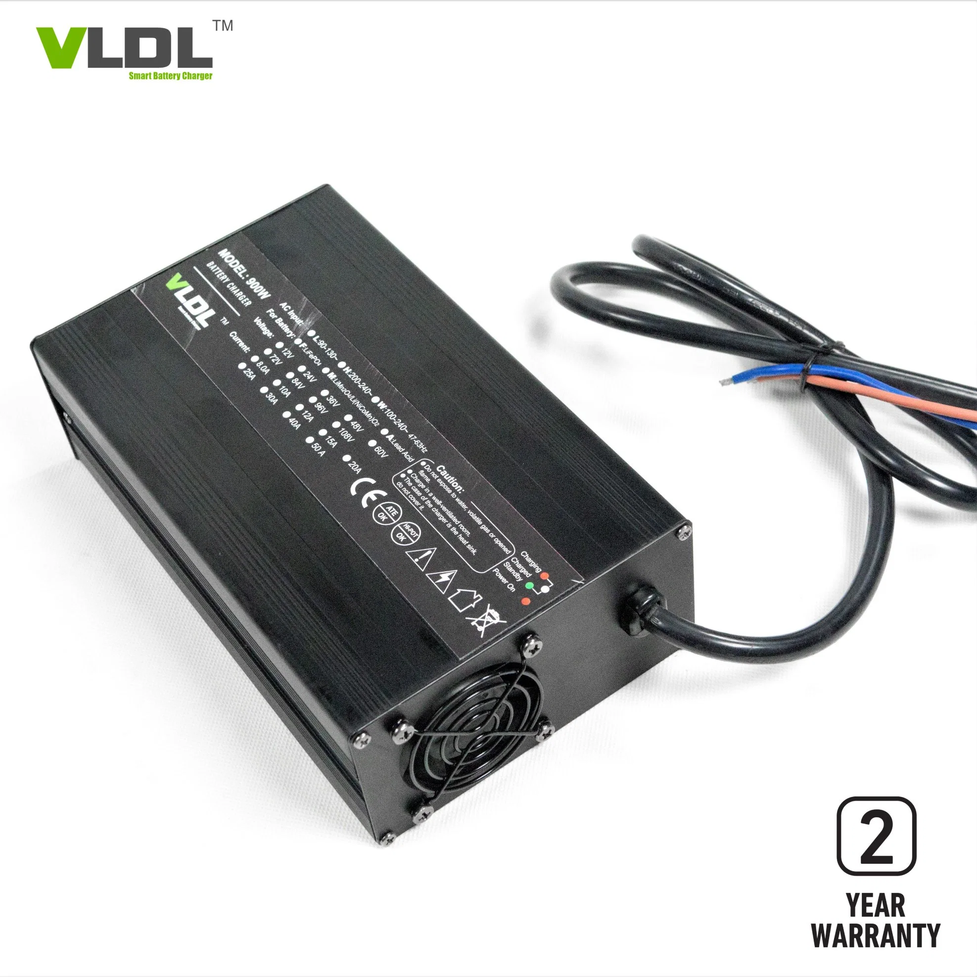 24V 25A 900W Intelligent Lithium Battery Charger