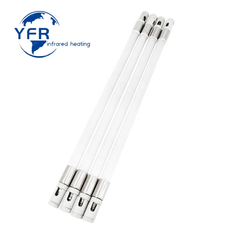 Ceramic Infrared Heater Tube Sauna Heating Tube for Sauna Room White Body Silicon Carbide300mm 110V 200W