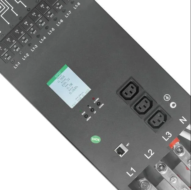 Smart Remote SNMP PDU IP C19 24 de Saída de forma 160A Intelligent Power Unidade de Controle para centro de dados