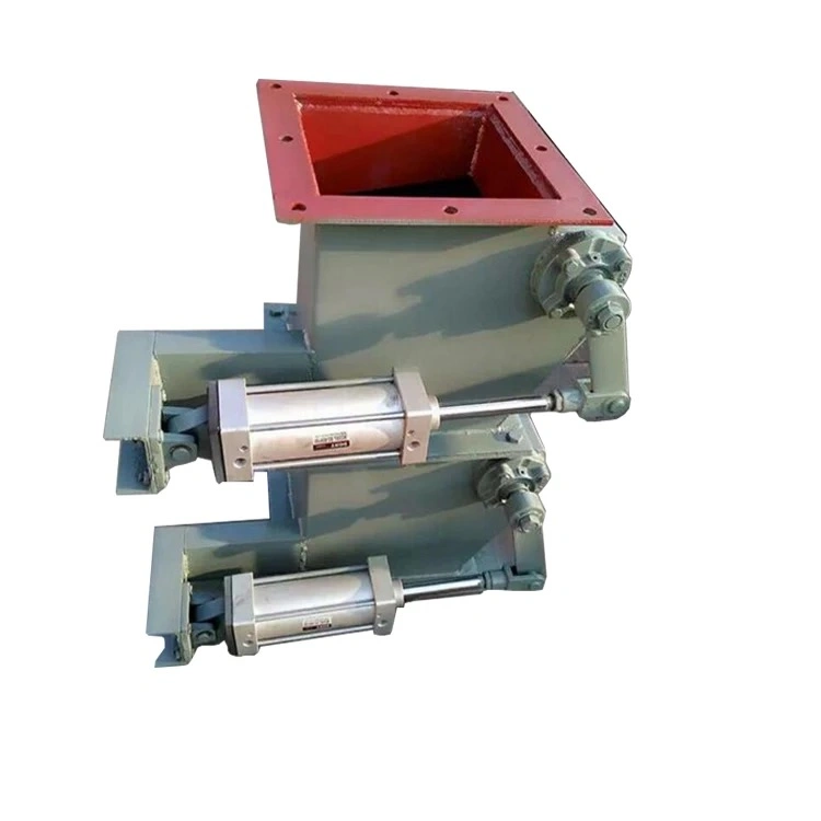 Pneumatic Operation Double Flap Valve for Magnesium Silicate