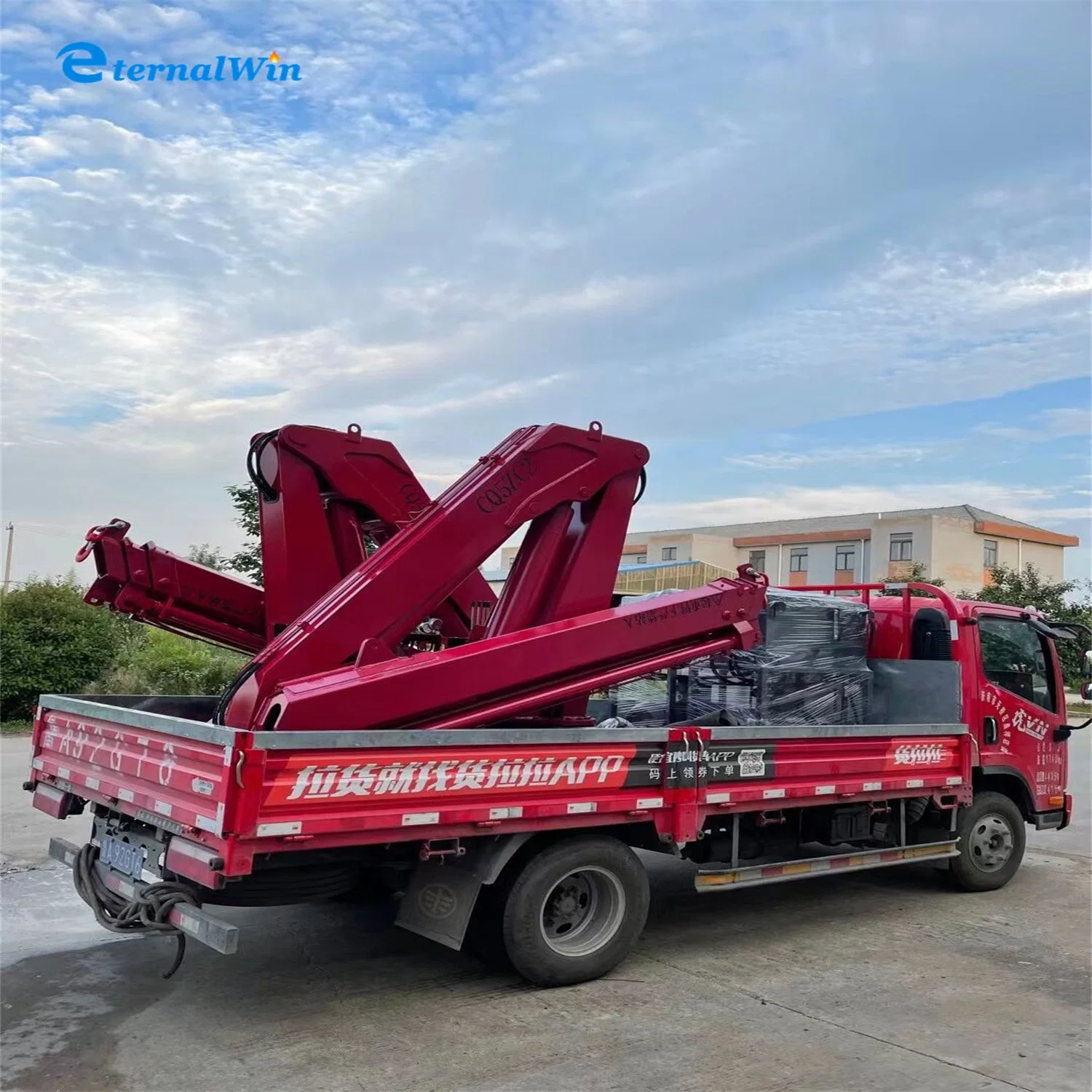 Grue marine portuaire électrique hydraulique télescopique à flèche articulée de 15 tonnes pour navire offshore