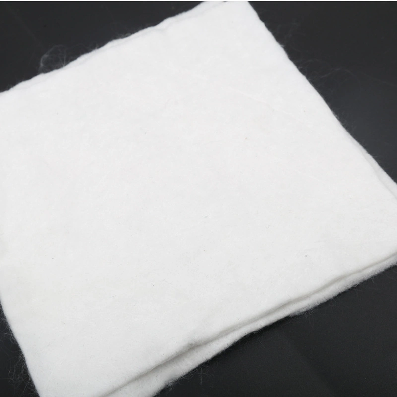 Pet White Nonwoven Needle Punched Geotextile, Customized Short/Long Fabric Textile