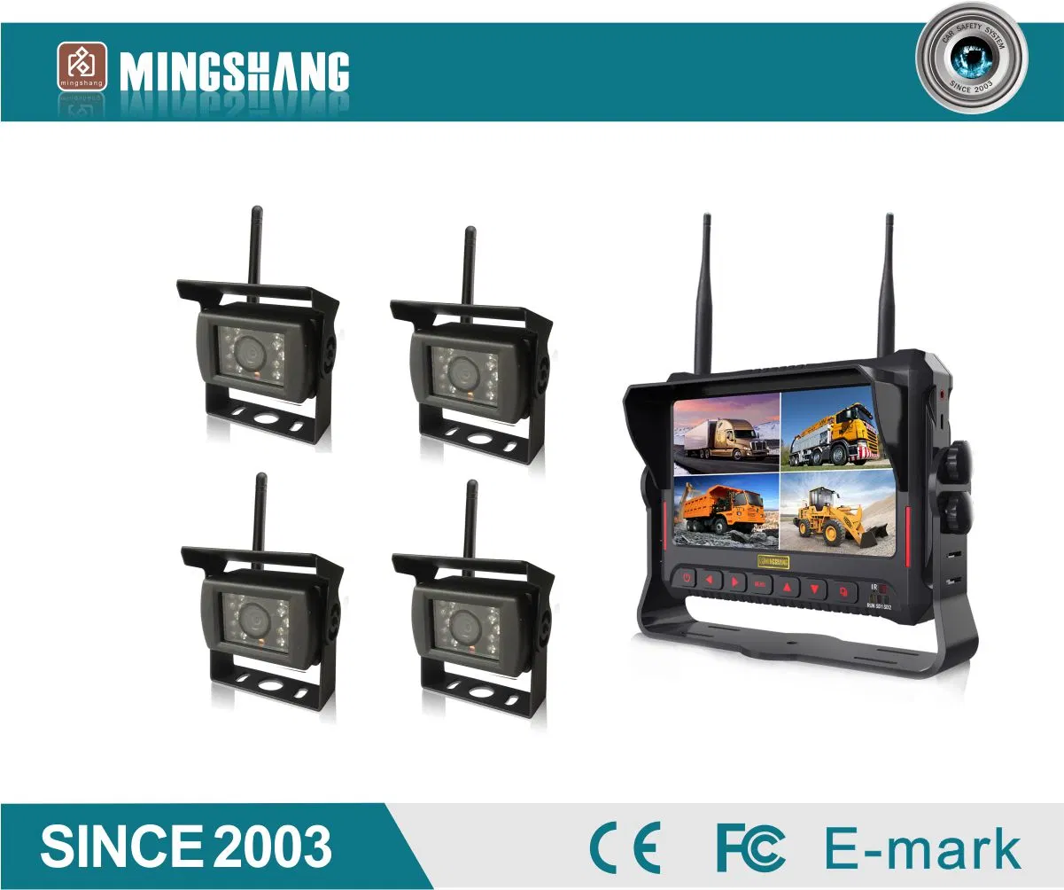 Wireless Car/Bus/Truck Rear/Front/Side View Safety Video Recording System