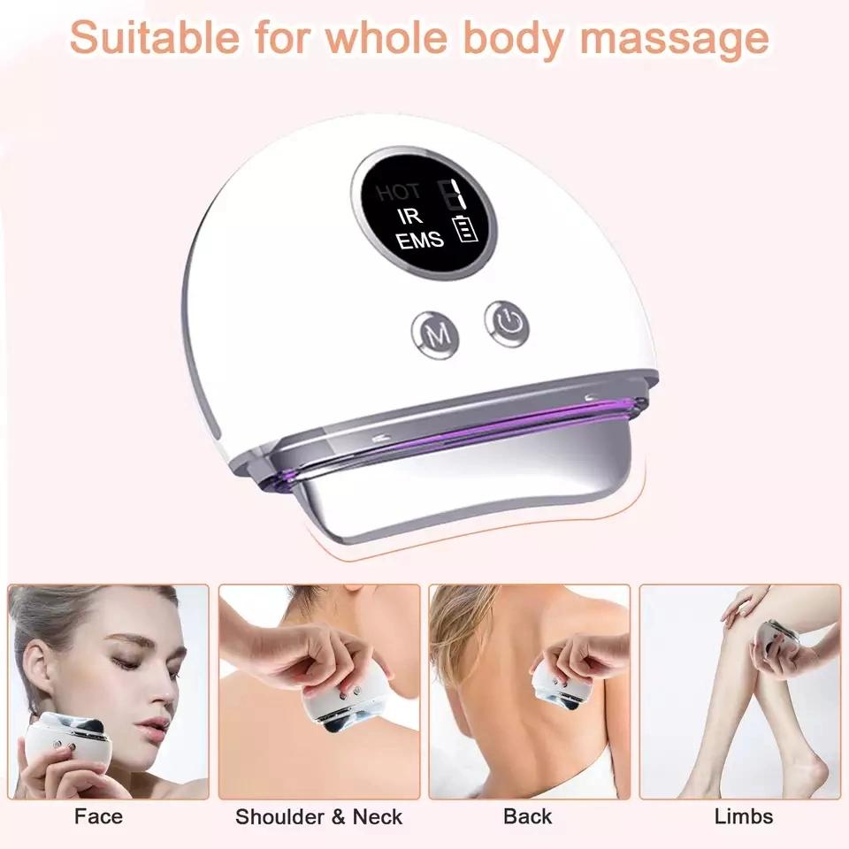 Face à des vibrations Masseur de recharge USB Guasha beauté Outil électrique