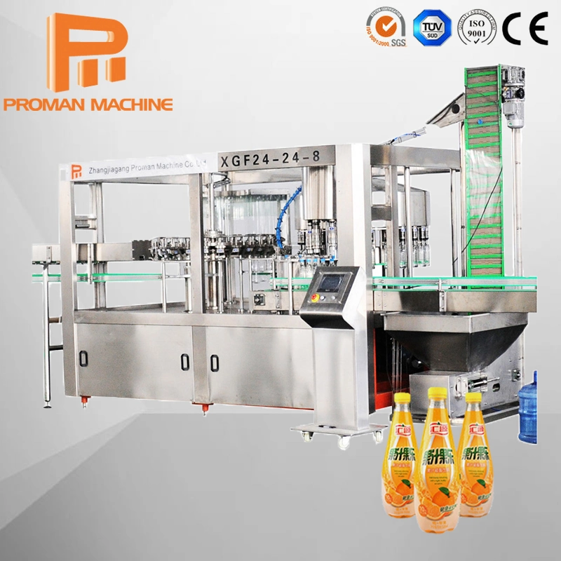 Factory Direct Sales Automatic Three-in-One Bottled Beverage Filling Machine Production Equipment