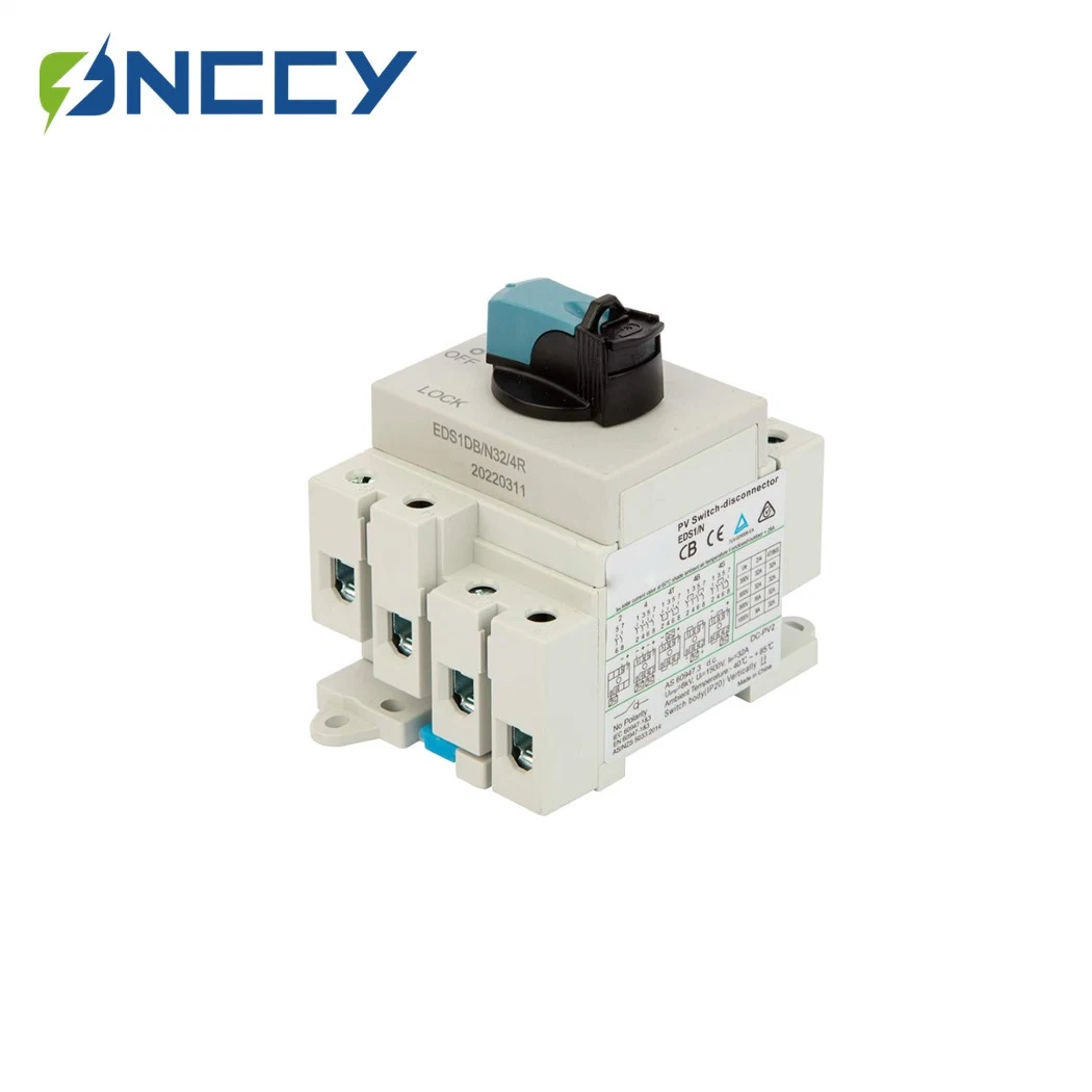 Onccy High quality/High cost performance  1500V 32A 4 Pole Solar DC Enclosure Isolator Switch for PV Array