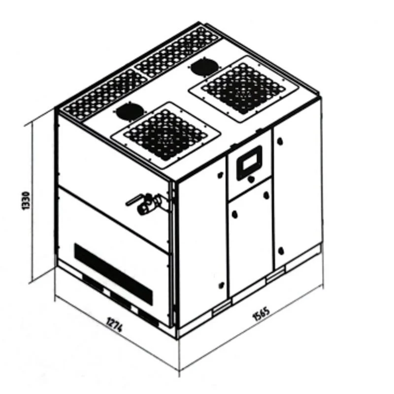 22kW 30HP ölfreie Scroll-Luftkompressor-Systemeinheit