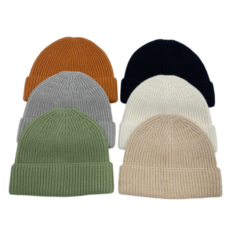 Men Women Unisex Warm Plain Solid Winter Knit Beanie Cap