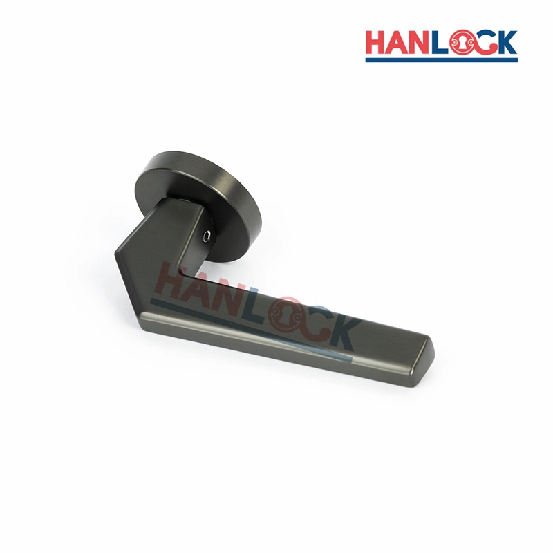 China Hardware Glass Door Handle Polished Zinc Alloy Finish House Lock Metal Door Handle