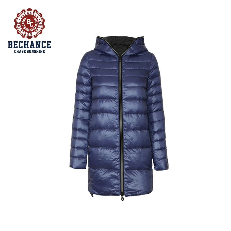 Women's Stylish Long Hooded Downjacket Winter Overcoat Wholesale/Supplier Clothing