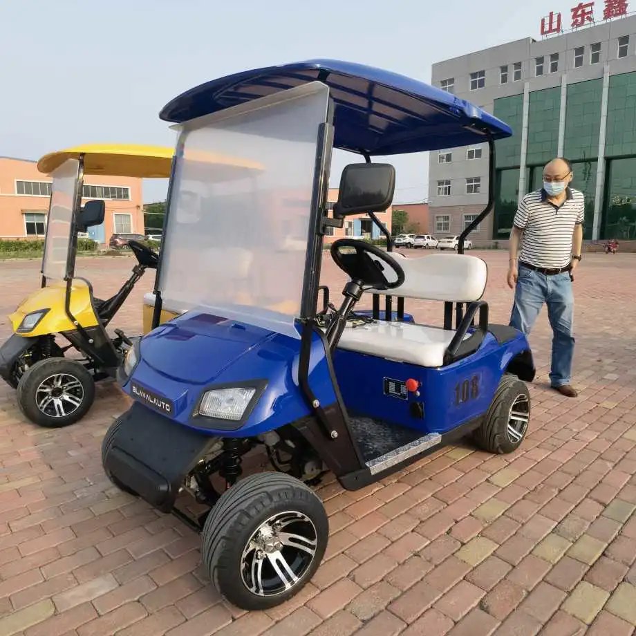 4 Wheels 2 Seat Electric Golf Cart Mobility Scooter