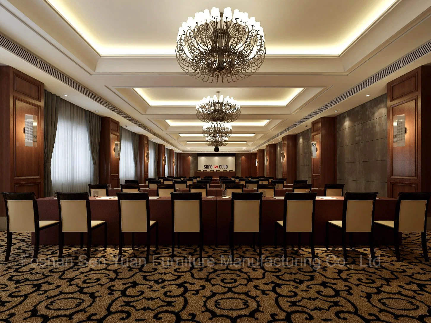 Meubles publics du hall de l'hôtel\ Personnalisation des meubles de salle de conférence de luxe
