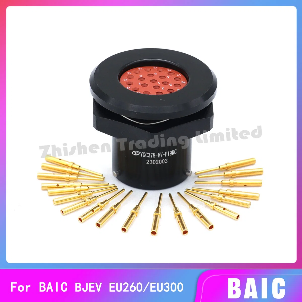 Baic Auto Spare Part Auto Accessory Car Spare Part Vehicle Part Automobile Part Power Battery Socket Low Voltage Opposite Socket for Bjev EU260 EU300 Oeygc378EV