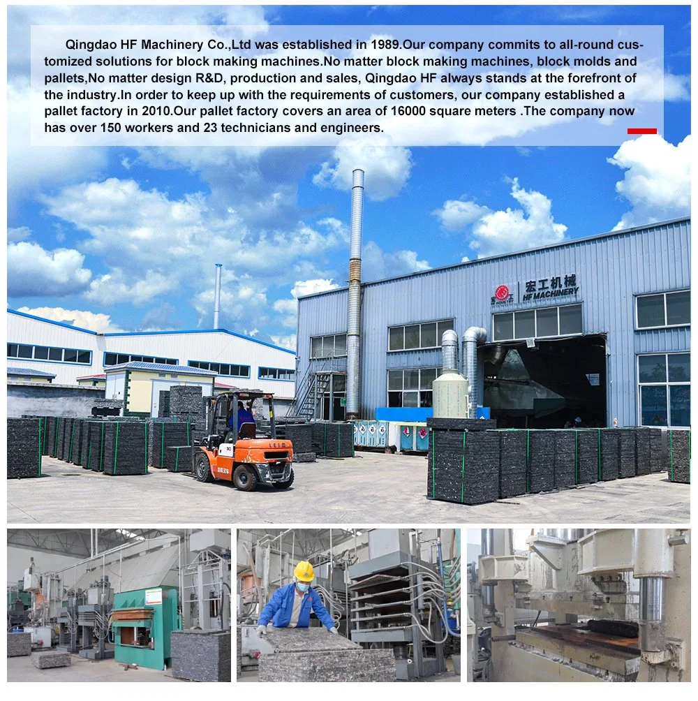 8 Years Life Span Concrete Block Machine Gmt Pallet for Brick Machine Plant