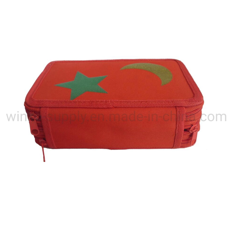 Star Printing Large Capacity Pencil Case for School Stationery