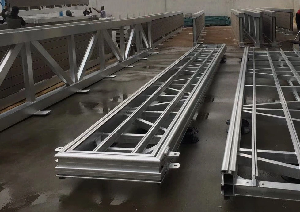 The Factory Price Marine Aluminum Gangway Anti Skid Walkway Floating Bridge