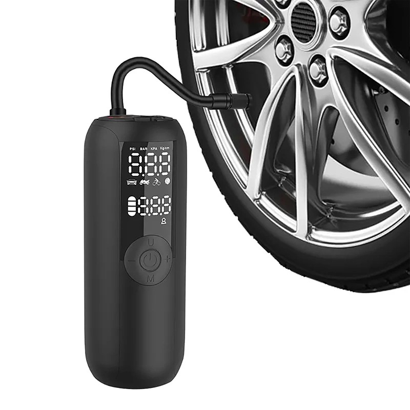 Pompe à air numérique mini 4000mAh rechargeable pour vélo/moto/voiture Compresseurs de pneus sans fil