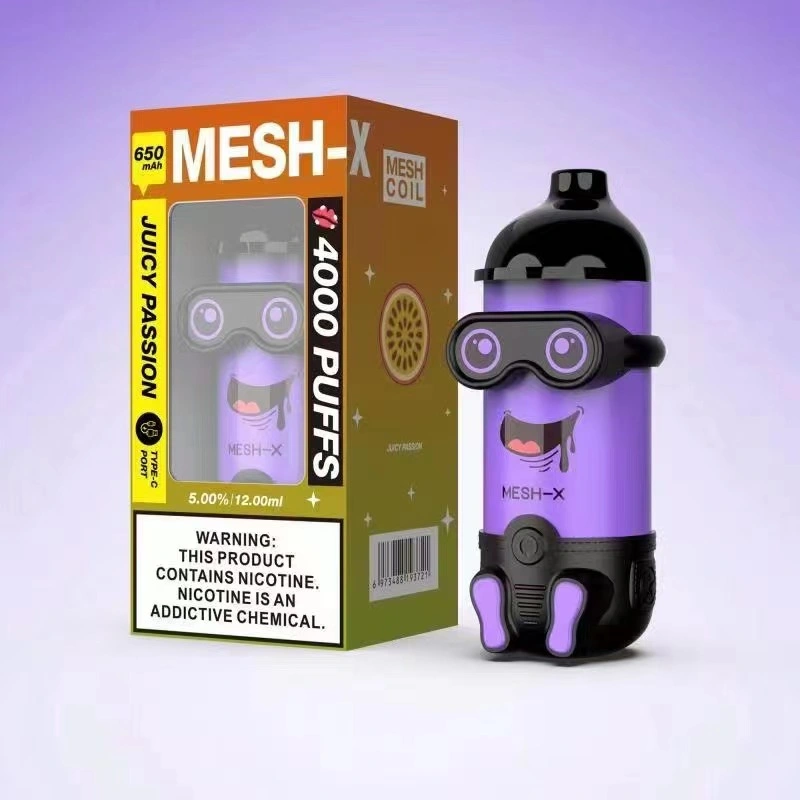 الأصلي المصنع الصحة Disposable التدخين mesh X 4000 مخ التبخر قلم صغير من نوع Vape، أحدث نكهات السجائر الكهربائية، للعام 20